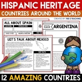 Hispanic Heritage Month Countries Around the World Reading