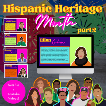 Preview of Hispanic Heritage Month Daily Choice Activity, Youtube Videos, Coloring Pages #2