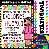 Hispanic Heritage Month - Dolores Huerta - Worksheets and 