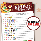 Hispanic Heritage Month Emoji Pictionary Printable Game