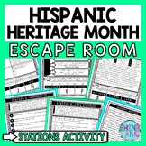 Hispanic Heritage Month Escape Room Stations - Reading Com