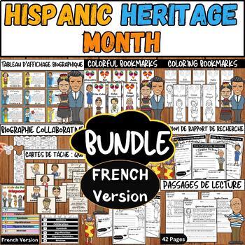 Preview of Hispanic Heritage Month FRENCH BUNDLE | Mois du Patrimoine Hispanique Bundle