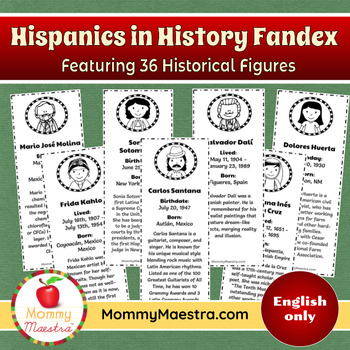 Preview of Hispanics in History Fandex