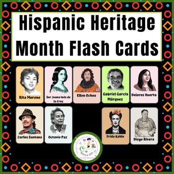 Preview of Hispanic Heritage Month Flash Cards