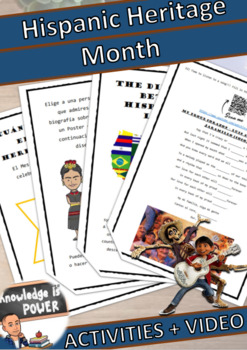 Preview of Hispanic Heritage Month | For Kids | English + Spanish