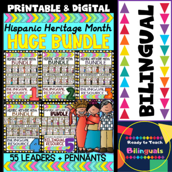 Preview of Hispanic Heritage Month- Huge Bundle -Worksheets,Reading Comprehension & Posters