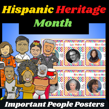 Preview of Hispanic Heritage Month Important People Posters