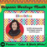 Hispanic Heritage Month Important People Posters & Colorin