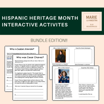 Preview of Hispanic Heritage Month Interactive Activities