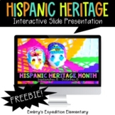 Hispanic Heritage Month Interactive Google Slides FREEBIE