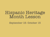 Hispanic Heritage Month Keynote Presentation