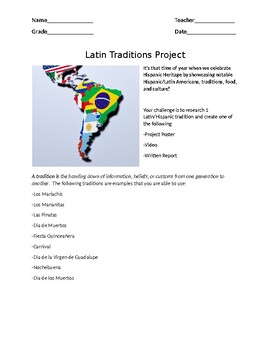 Preview of Hispanic Heritage Month: Latin Traditions Project