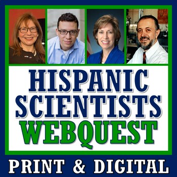 Preview of Latin Hispanic Heritage Scientist Inventor Webquest