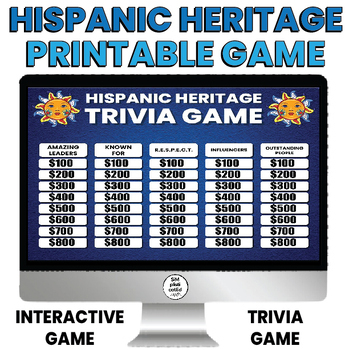 Preview of Hispanic Heritage Month | Latino Leaders | Interactive Trivia Game | SET 2