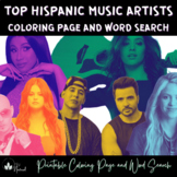 Hispanic Heritage Month- Latinx Music Artists Coloring Pag