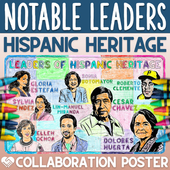 Preview of Hispanic Heritage Month Leaders Collaborative Poster Activity | Cinco de Mayo