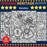 Hispanic Heritage Month Mandala Coloring Pages Sheets - Fu