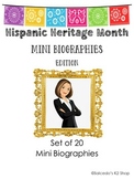 Hispanic Heritage Month Mini Biographies