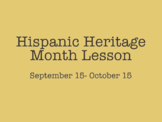 Hispanic Heritage Month Music Presentation (21 Slides) wit