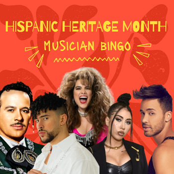 Preview of Hispanic Heritage Month Musician BINGO