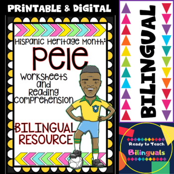 Preview of Hispanic Heritage Month - PELE - Worksheets and Readings (Dual)