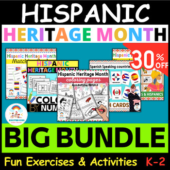 Preview of Hispanic Heritage Month Pack | All About Hispanic Heritage Month BIG BUNDLE