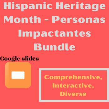 Preview of Hispanic Heritage Month - Personas Impactantes bundle