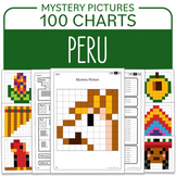 Hispanic Heritage Month Peru Hundred Charts Math Mystery P