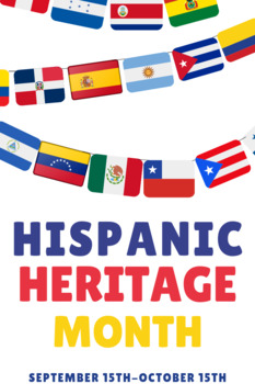 Hispanic Heritage Month Poster by Holy Frijoles TpT