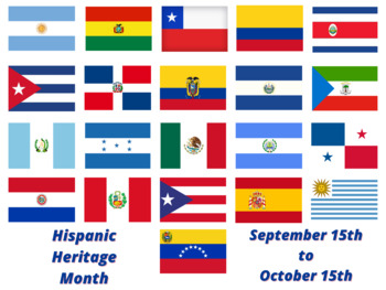 Hispanic Heritage Month Poster by Mindful Teaching in Middle School