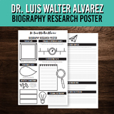 Hispanic Heritage Month Poster for Dr. Luis Walter Alvarez