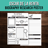 Hispanic Heritage Month Poster for Oscar de la Renta | Printable