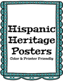 Hispanic Heritage Month Posters - Color & B&W Frames