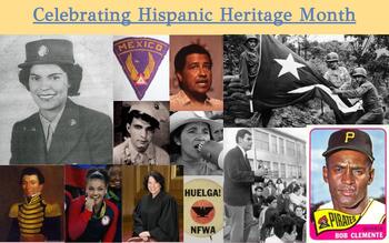 Preview of Hispanic Heritage Month Posters, Interactive Activities and Assessment