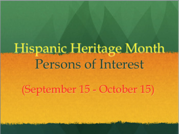 Preview of Hispanic Heritage Month Powerpoint Presentation