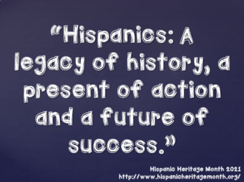 Preview of Hispanic Heritage Month Bulletin Board ppt