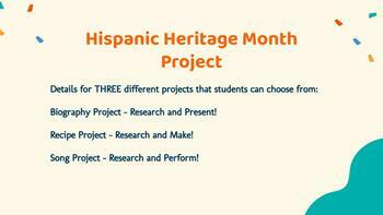 Preview of Hispanic Heritage Month Project
