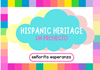 Preview of Hispanic Heritage Month Project, Proyecto del mes de la herencia Hispana