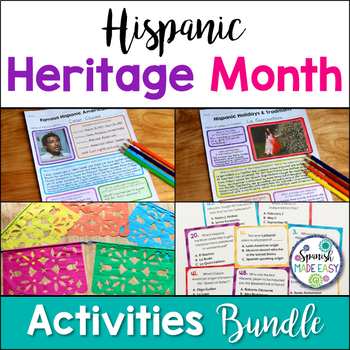 Preview of Hispanic Heritage Month Projects and Activities Bundle
