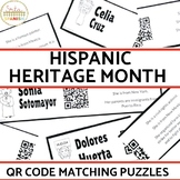 Hispanic Heritage Month QR Code Matching Puzzle Activity