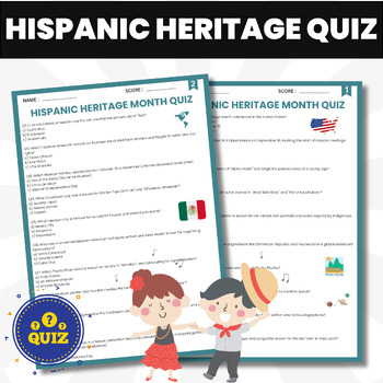 Preview of Hispanic Heritage Month Quiz | Hispanic Heritage Month Trivia Questions