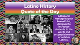 Hispanic Heritage Month Quote of the Day
