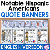 Hispanic Heritage Month Quotes Bulletin Board ENGLISH VERSION