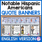 Hispanic Heritage Month Quotes Bulletin Board ENGLISH VERSION