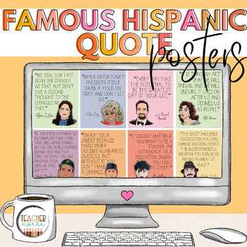 Preview of Hispanic Heritage Month Quotes | Famous Influential People, Posters