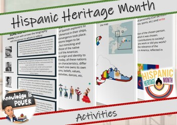 Preview of Hispanic Heritage Month | Readings + Facts + Activities