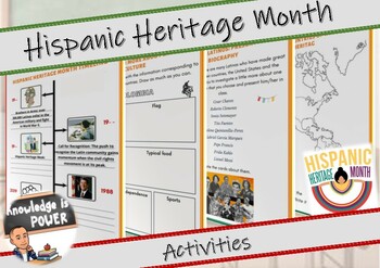 Preview of Hispanic Heritage Month | Readings + Facts + Activities | For kids