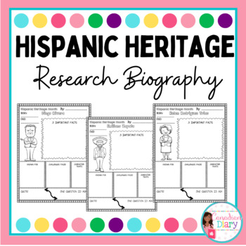 Preview of Hispanic Heritage Month Research Biography