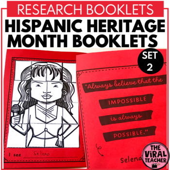 Preview of Hispanic Heritage Month Activities Research Project Booklets set 2