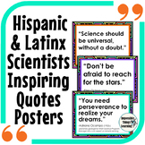 Hispanic Heritage Month STEM Inspirational Quotes Posters 